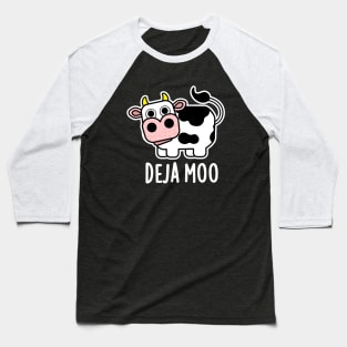 Deja Poo Cute Cow Poop Pun Baseball T-Shirt